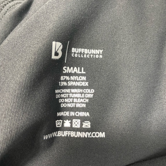 Buffbunny Collection Pants Womens Small Black Jogger Drawstring Stripe Athletic - Picture 10 of 10